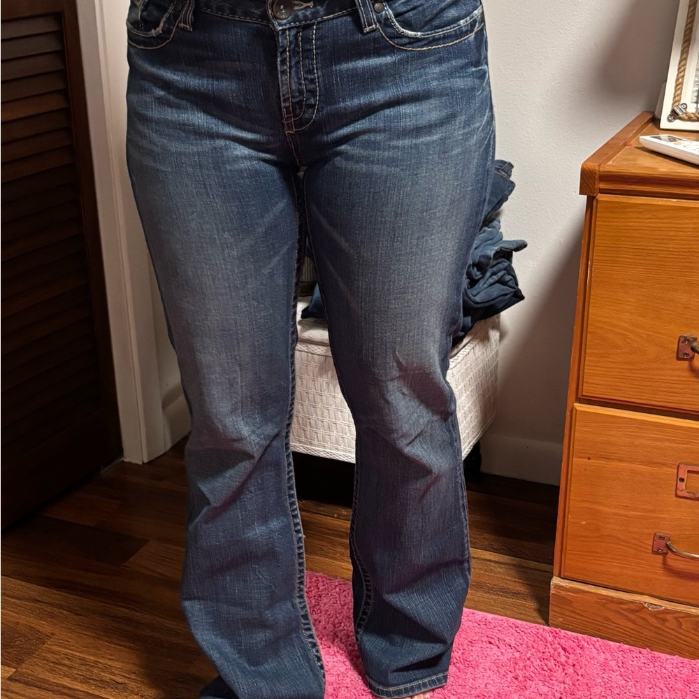 Buckle Women's Dark Blue Boot Cut Jeans